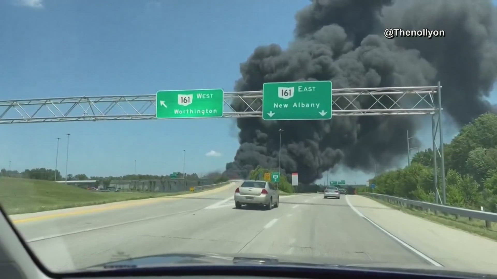 The truck is said to have been carrying 8,500 gallons of gasoline.