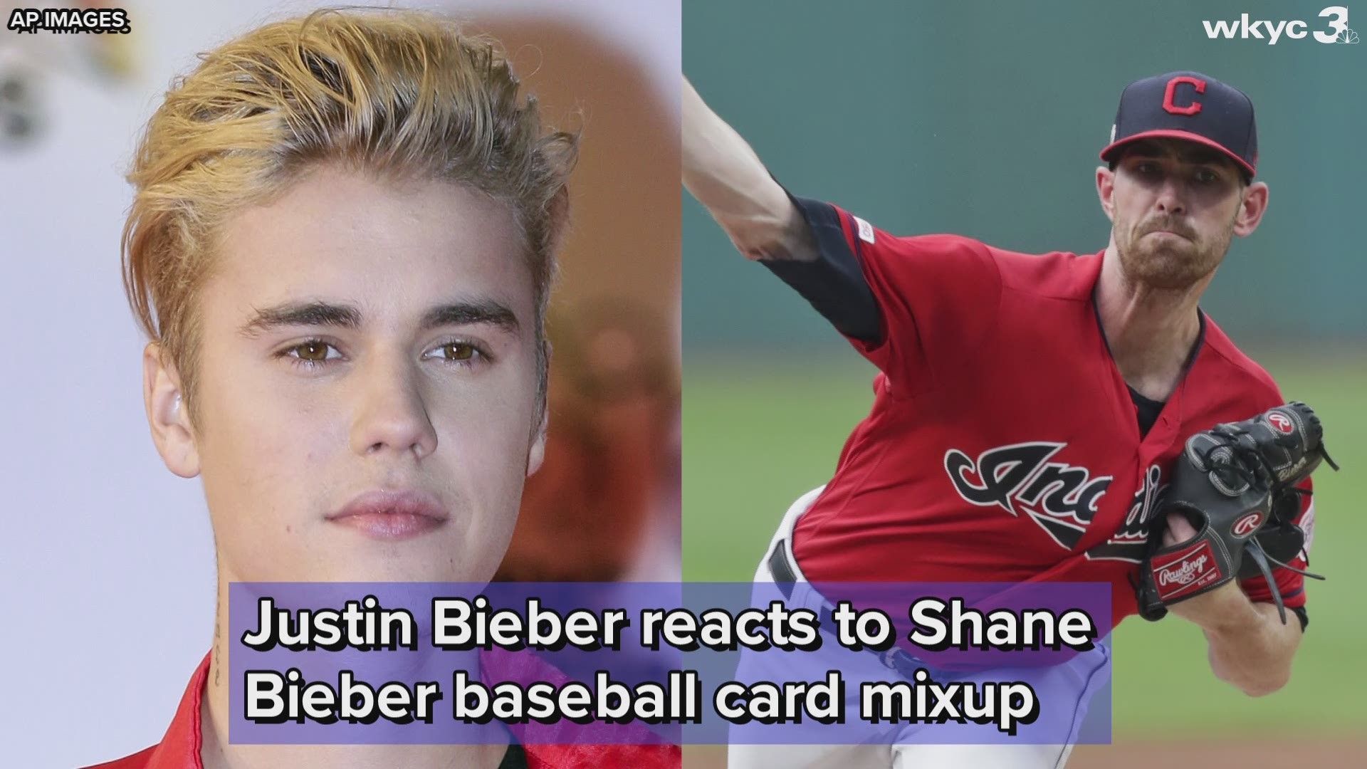 "I feel like we have a special connection," Justin Bieber told Cleveland Indians starting pitcher Shane Bieber via Twitter.