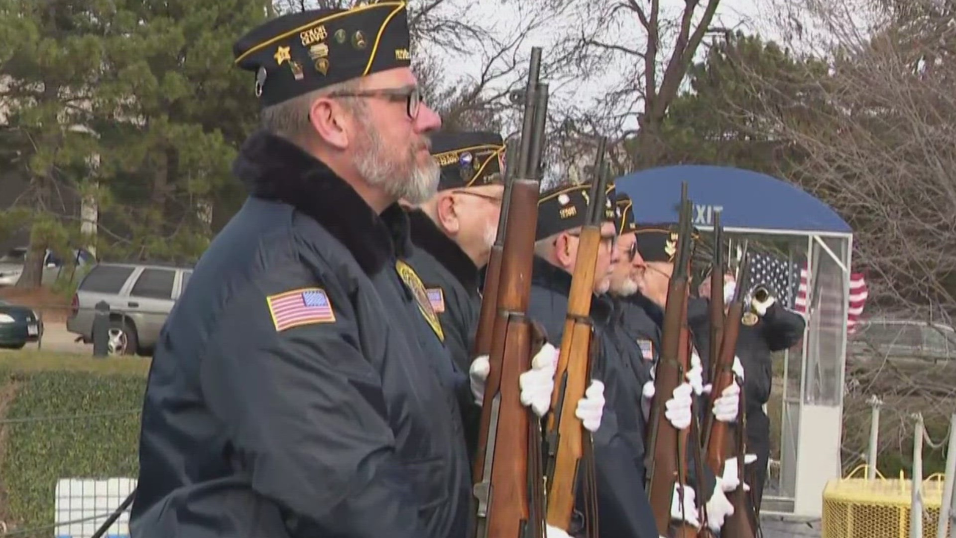 Cleveland paid tribute and honored the lives lost by giving a 21-gun salute with American Legion Post 572.