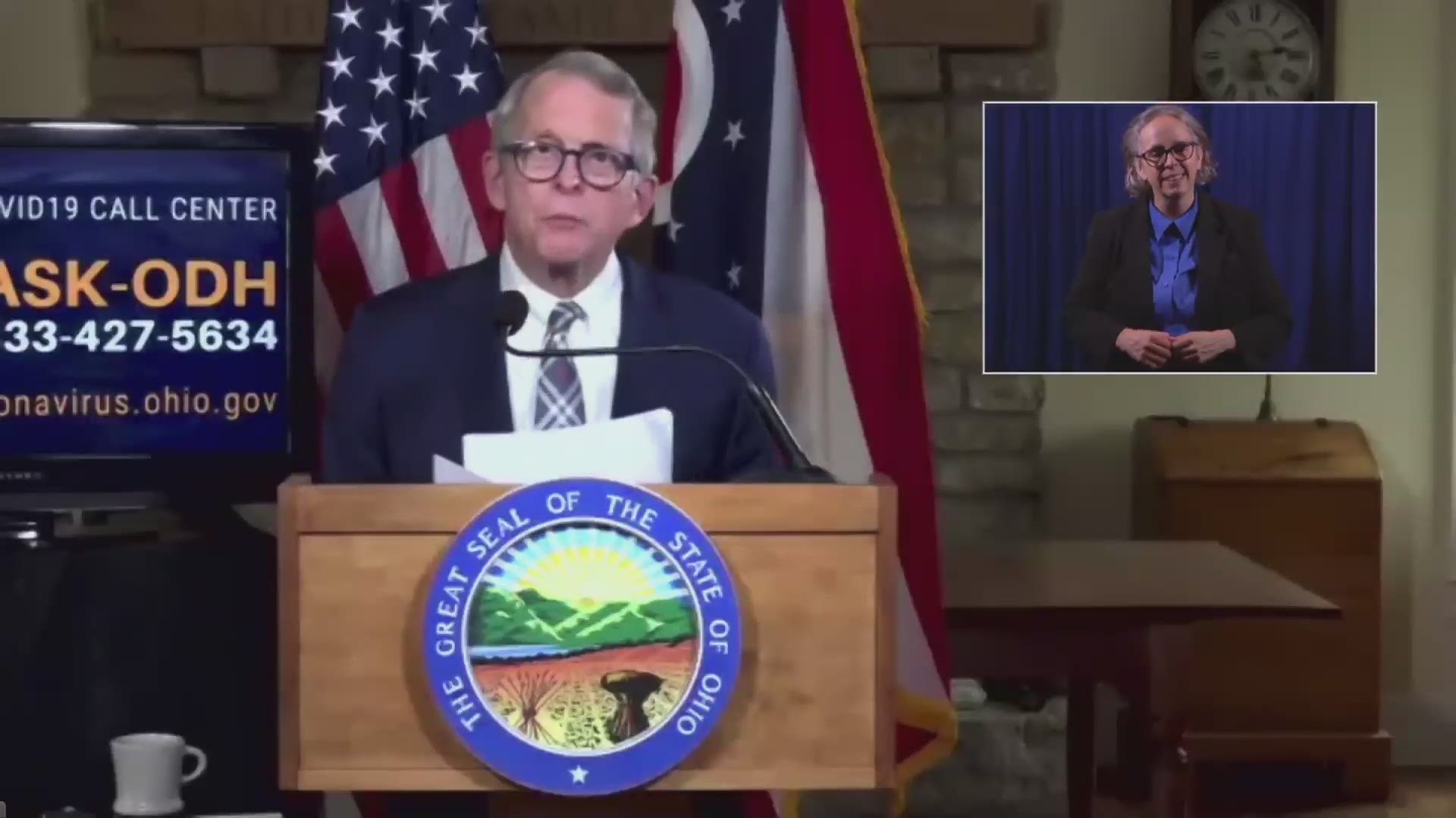 At his press briefing on Tuesday, Ohio Gov. Mike DeWine discussed his proposed overhaul of the state's Medicaid managed care system.