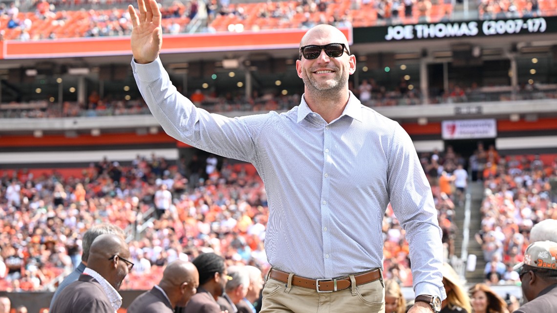 Joe Thomas calls fans 'heartbeat of the Cleveland Browns' at Hall