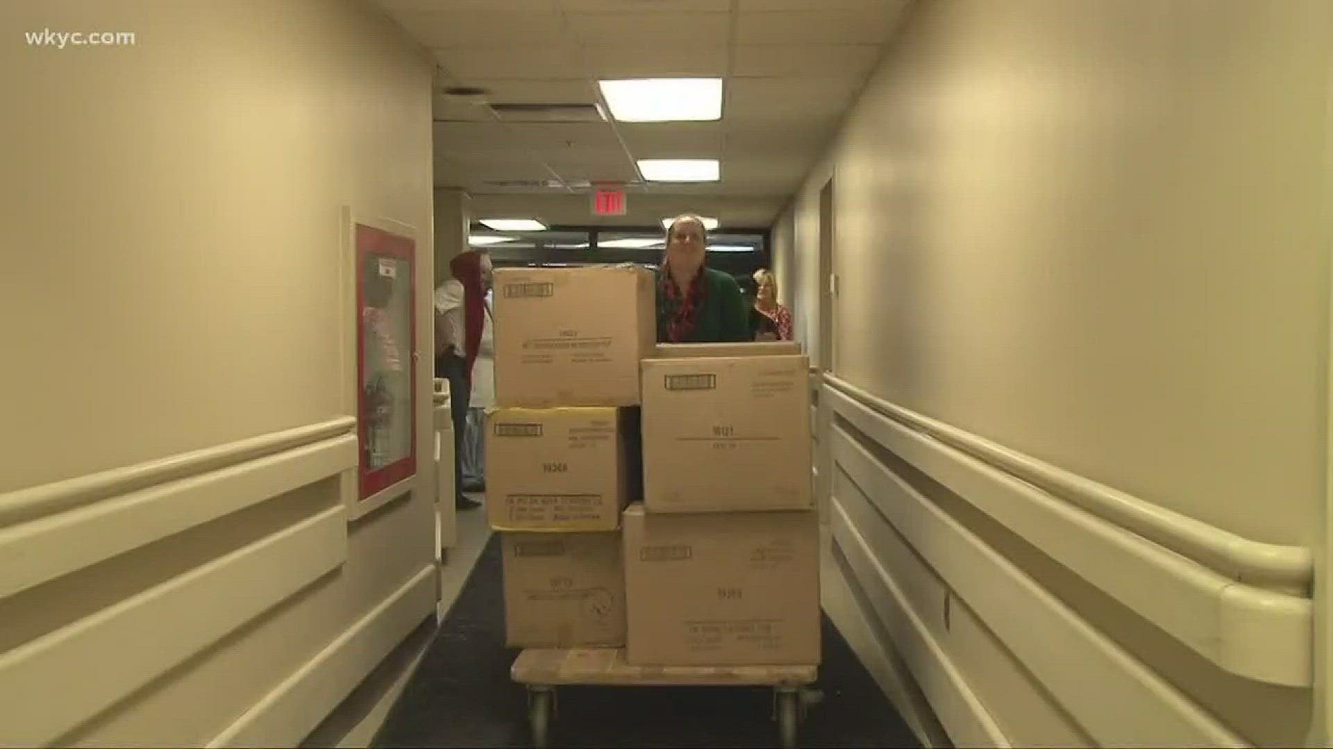 Donated toys delivered to MetroHealth Medical Center for sick kids