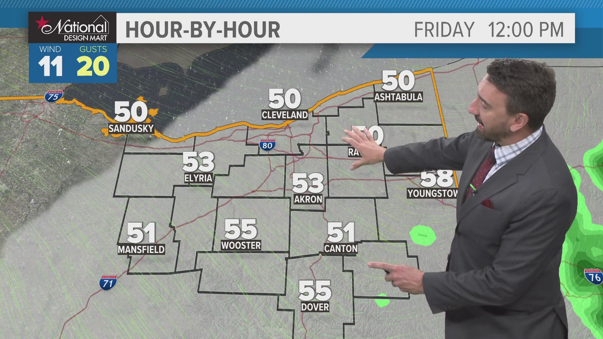 We're tracking some cooler temps. 3News' Matt Wintz has the hour-by-hour details in his morning weather forecast for Friday, April 19, 2024.