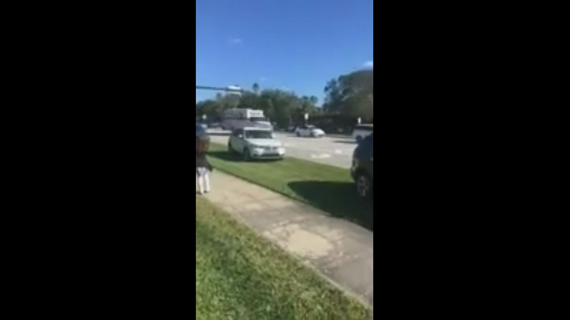 Cell phone video from mother at Florida high school shooting