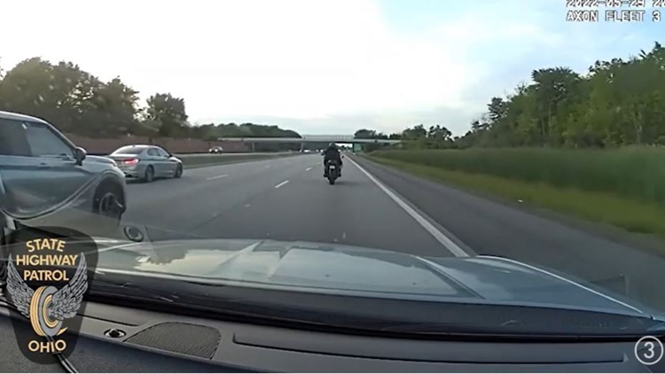 'I wasn't paying attention': Motorcycle driver cited for traveling 147 mph on I-71 in Medina County