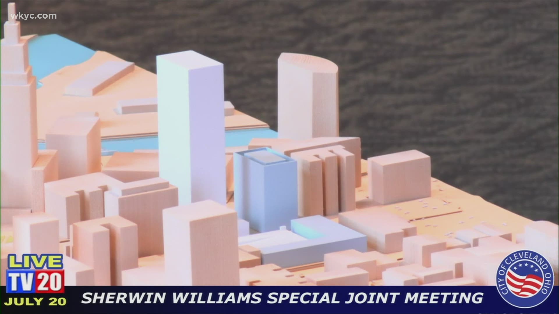 Representatives from Sherwin-Williams met with the city planning commission, and showed off the campus layout for the headquarters