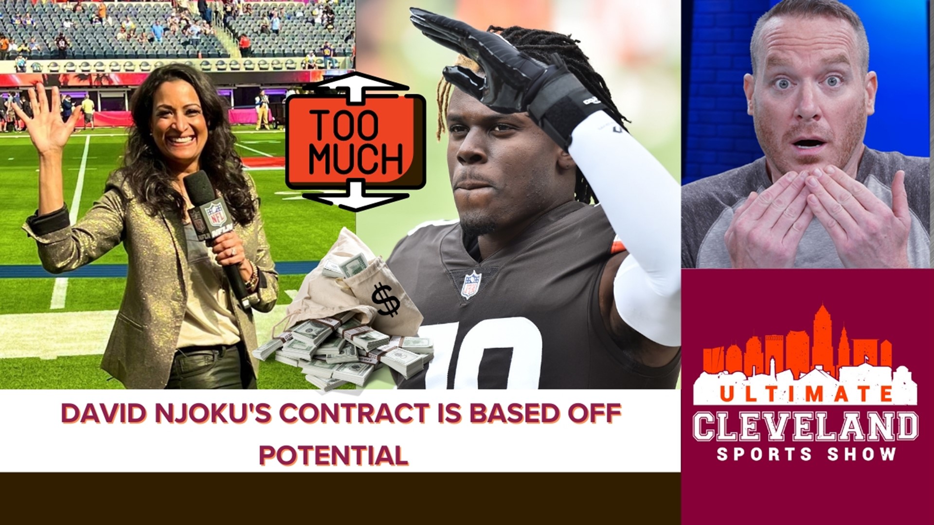 Aditi Kinkhabwala says the 'Cleveland Browns overpaid 'for David Njoku, What about Harrison Bryant?