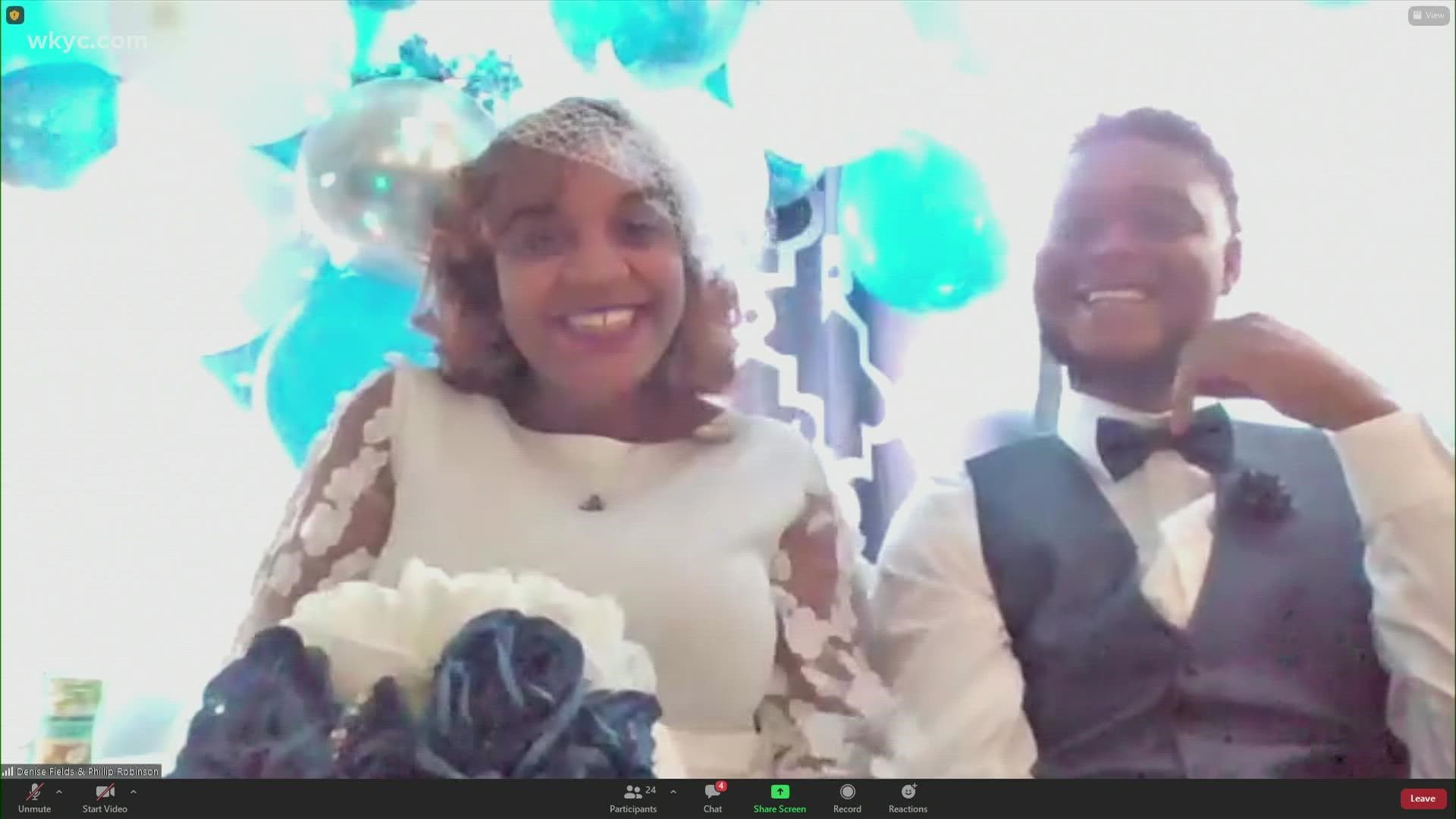 Cleveland Municipal Court hosted some virtual weddings for Valentine's Day.