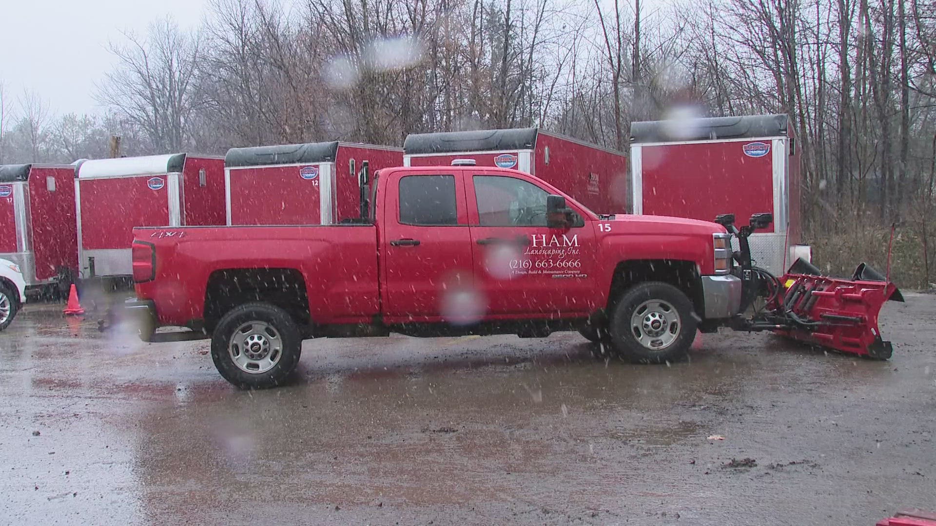 As accumulation nears two inches, crews are on alert.