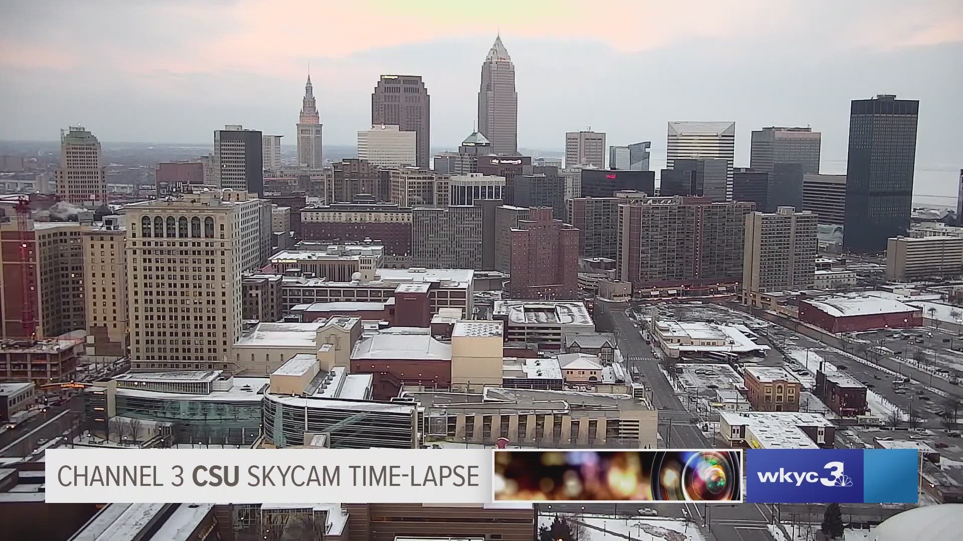 Thursday all day Cleveland weather timelapse for March 7, 2019