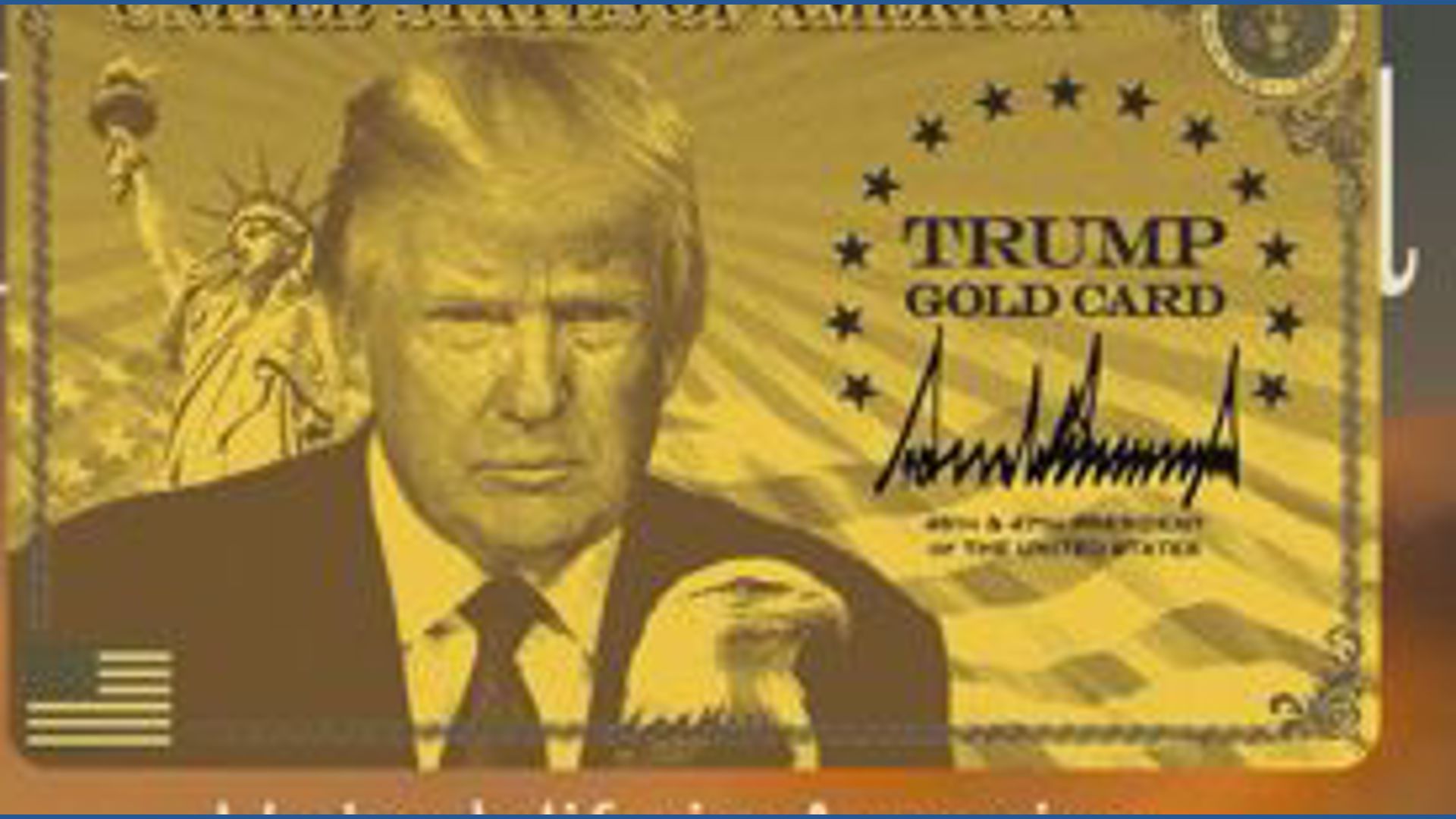 Trump launches $1 million 'Gold Card' immigration visa program