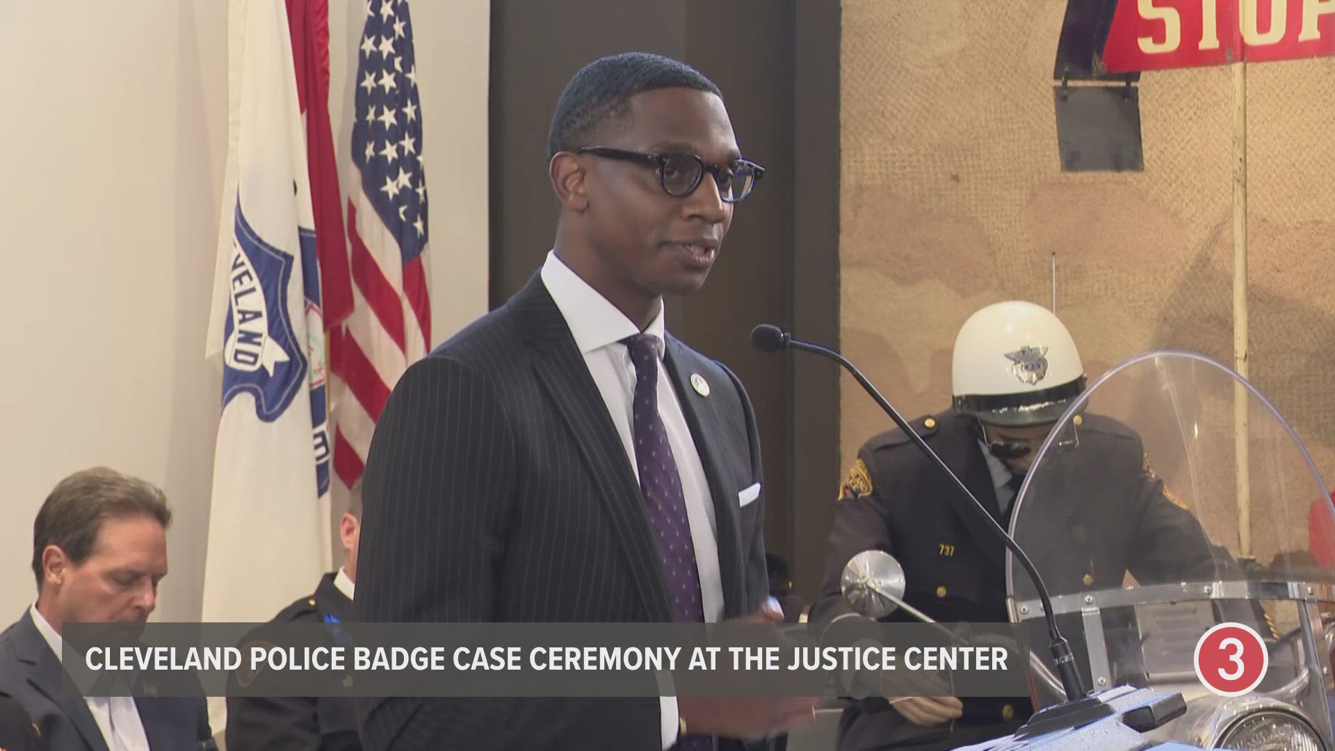 Bibb reflected on the recent loss of Euclid police officer Jacob Derbin during his remarks at the Cleveland Police Badge Case Ceremony.