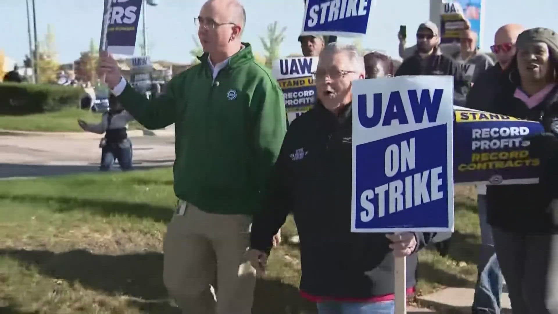 The UAW reached a tentative agreement last week with Ford and it wasted no time in hitting GM where it hurts financially as the strike entered its seventh week.