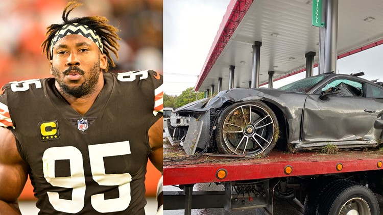 Cleveland Browns DE Myles Garrett issued citation for car accident; crash report provides new details
