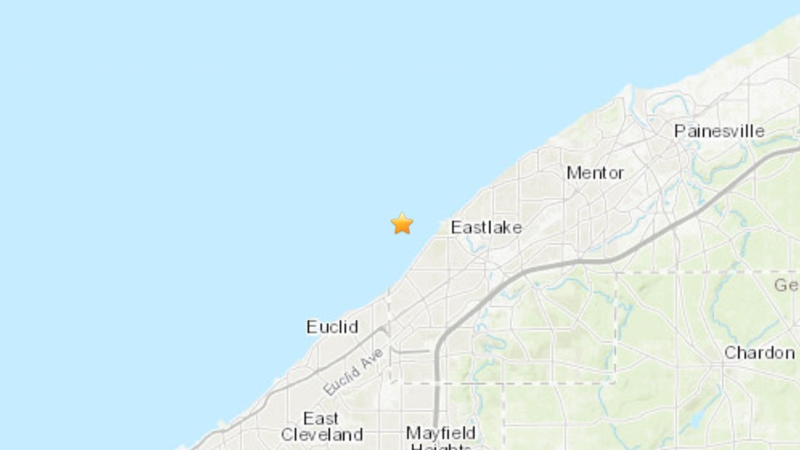 2.0 magnitude earthquake strikes in Lake Erie near Willowick