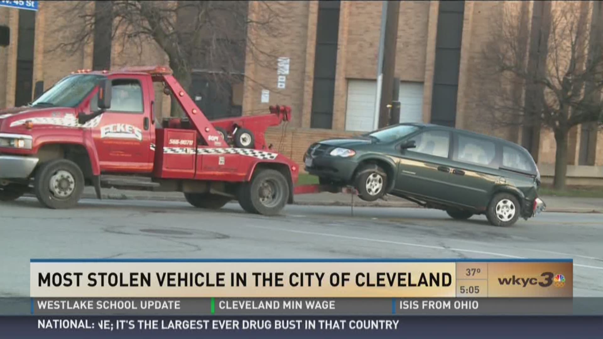 LIST The 5 most stolen vehicles in Cleveland