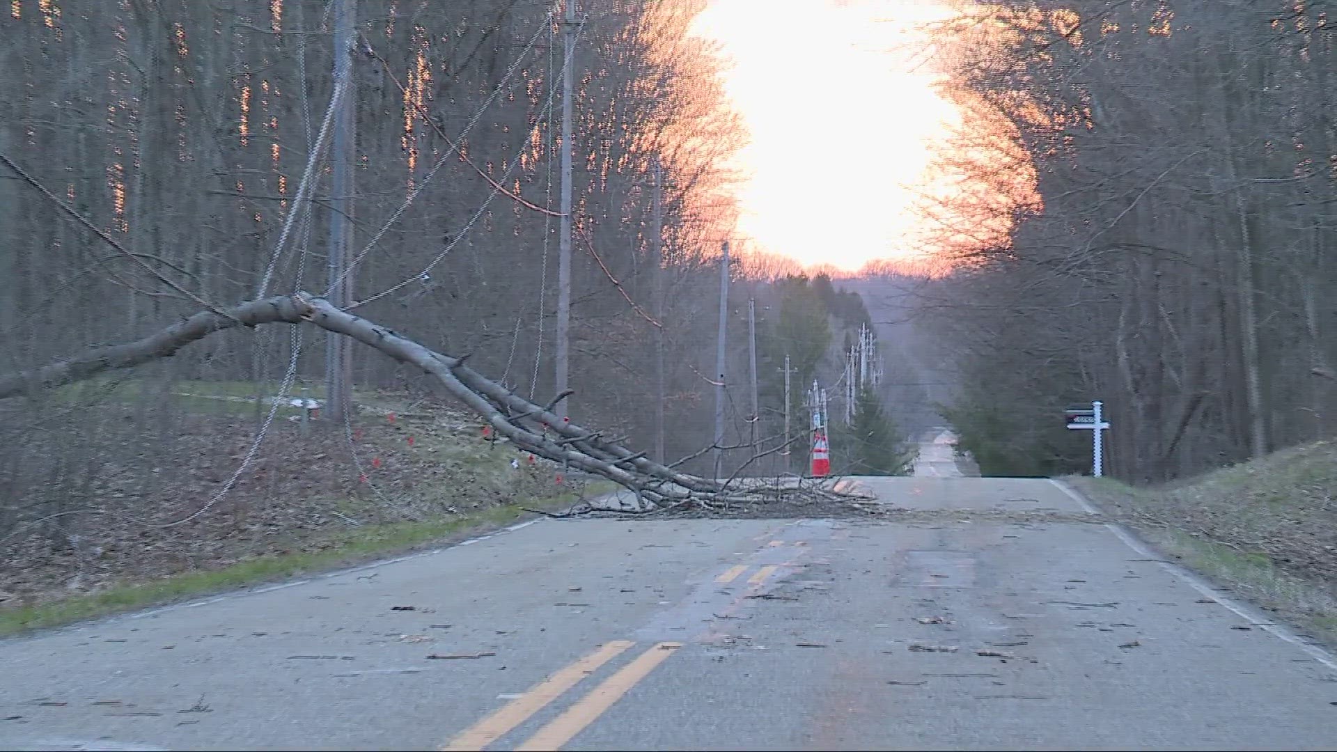 It was a wickedly windy Saturday, which knocked power out to thousands of people throughout Northeast Ohio.
