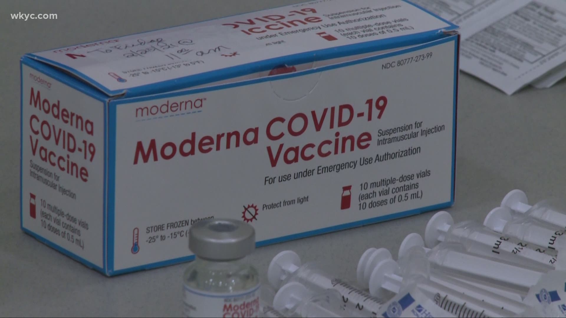 After giving out 1,500 doses during Tuesday's soft opening, DeWine announced that 3,000 people received vaccines on Wednsday. Laura Caso has the story.