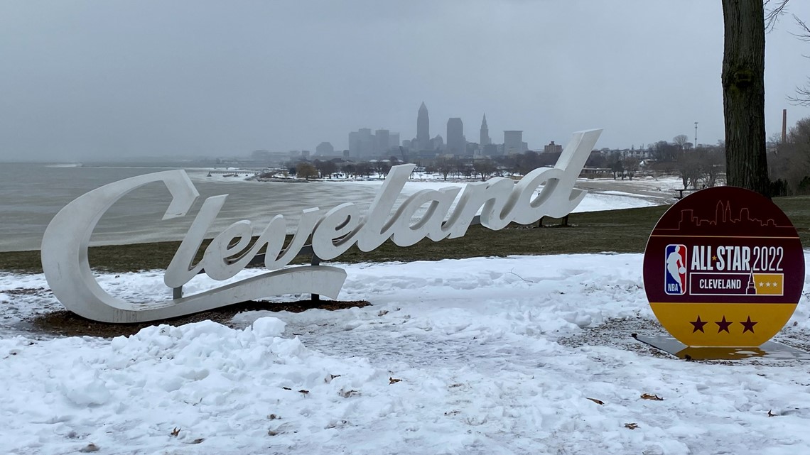 Script Cleveland signs now feature 2022 NBA All-Star Game logo