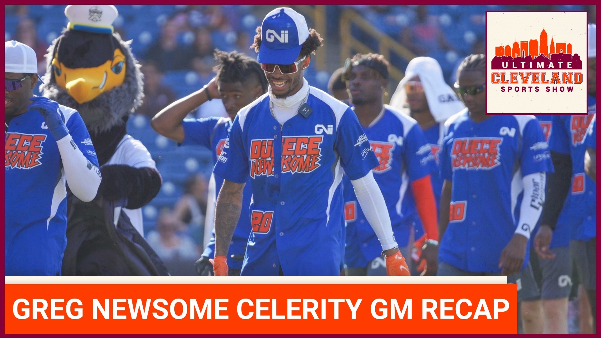 Cleveland Browns' Greg Newsome II hosts a charity softball game with a home run derby.