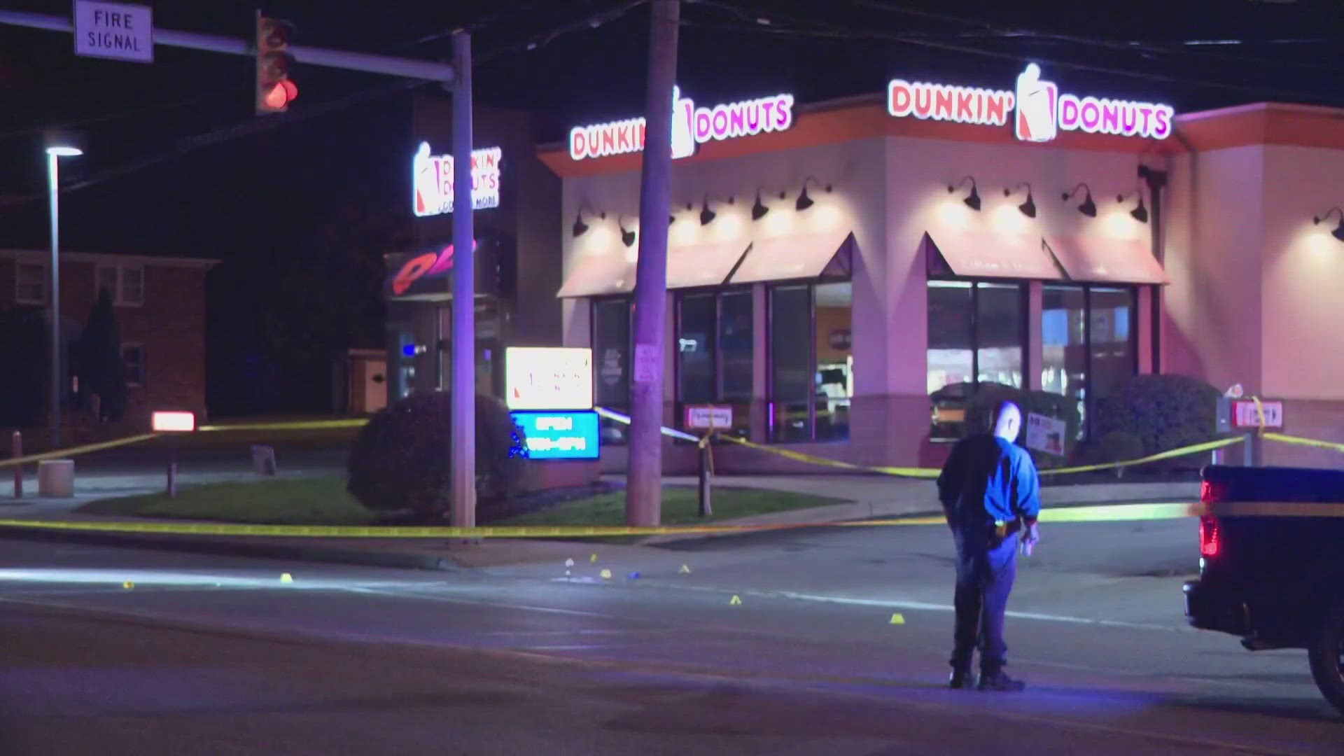 We’re following breaking news in Garfield Heights where police are investigating a shooting outside of a Dunkin’ on Turney Road.