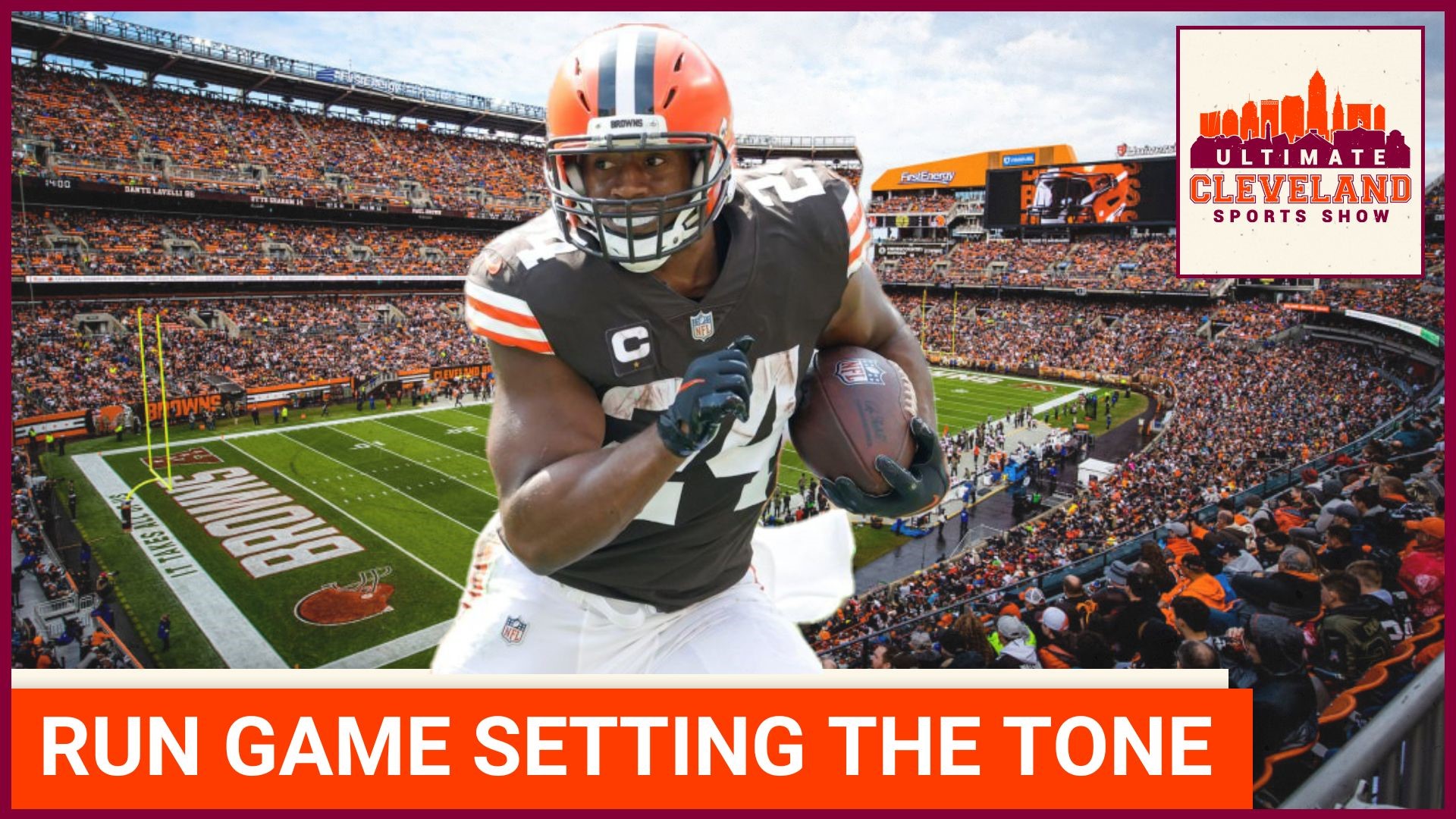 The Cleveland Browns are setting the tone by running the ball & controlling  the line of scrimmage