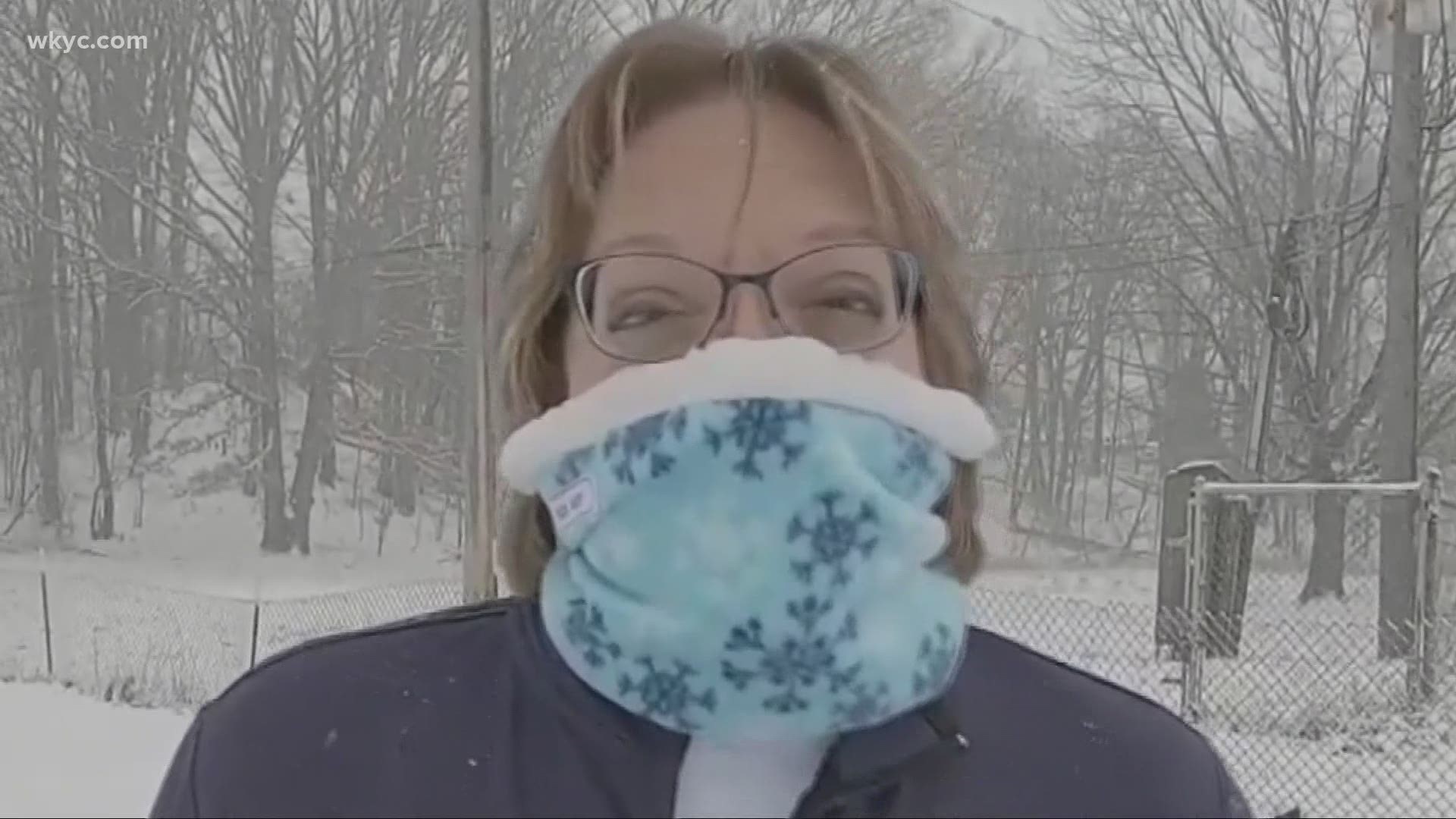 Cozy Noze fleece face coverings versatile way to keep warm in Winter. Carl Bachtel reports.