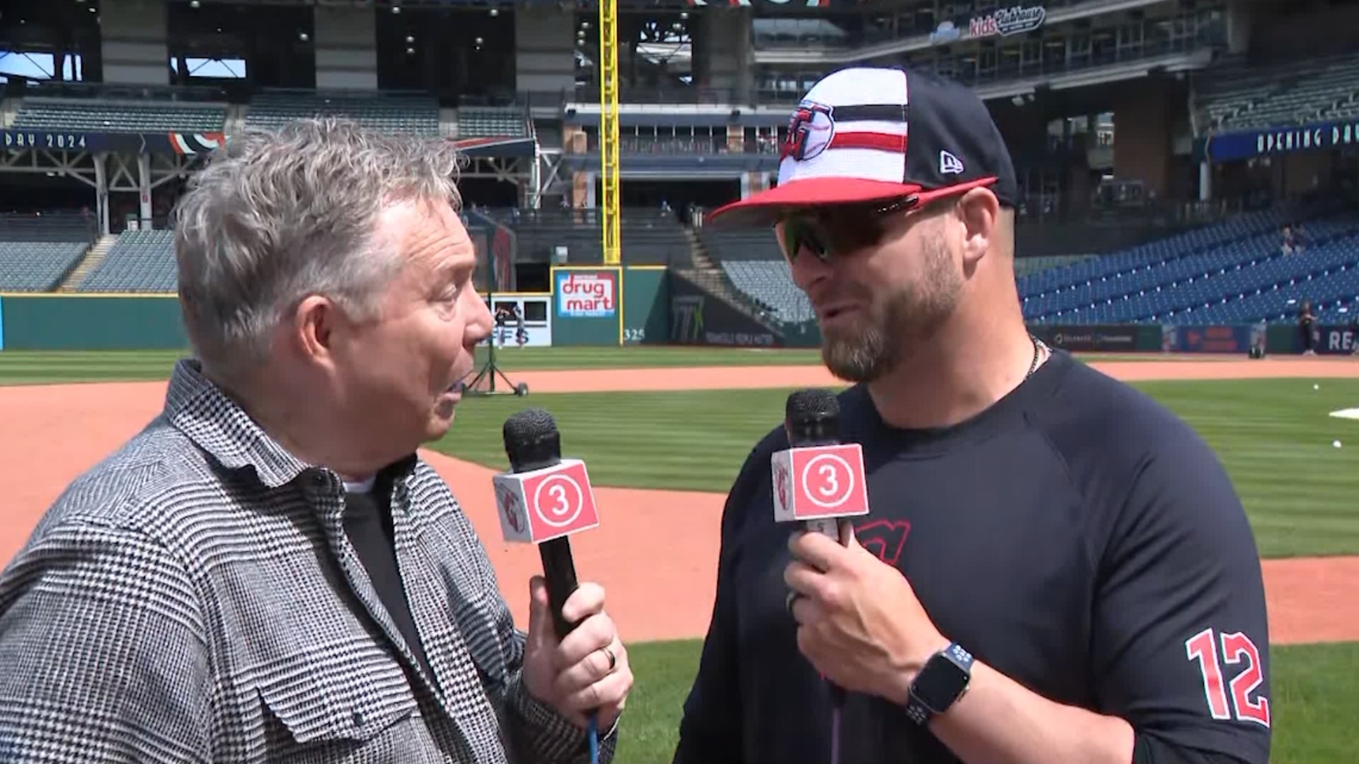 3News' Jim Donovan speaks with Cleveland Guardians Manager Stephen Vogt hours before Monday's home opener!