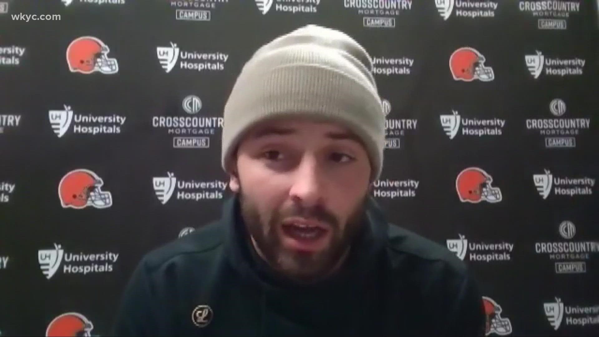 After shunning reporters after the game, Baker Mayfield spoke on Monday. The Browns quarterback reacted to getting booed by the home crowd on Sunday.