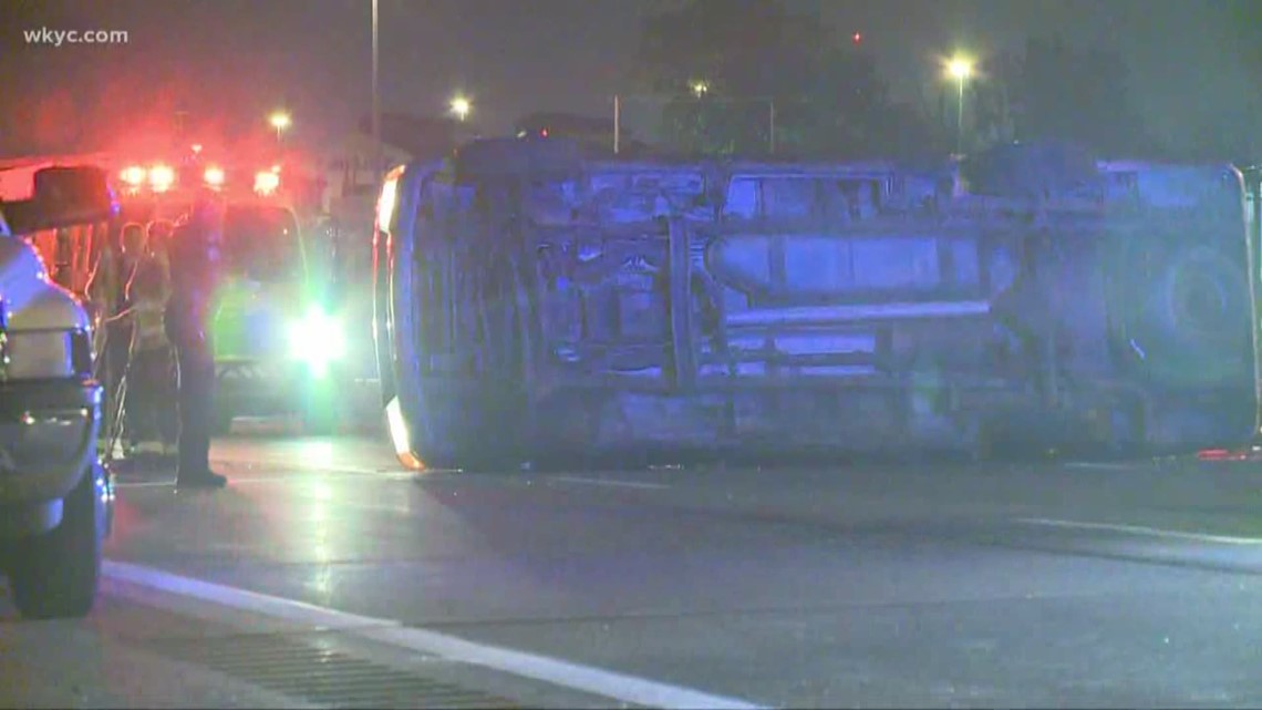 July 4, 2019: Authorities say several people were taken to the hospital overnight after a passenger van carrying a youth group overturned on I-90 at E. 156th Street. We’re told they were driving back from Fairport Harbor. The crash shut down three lanes of the highway, but the scene has since been cleared.