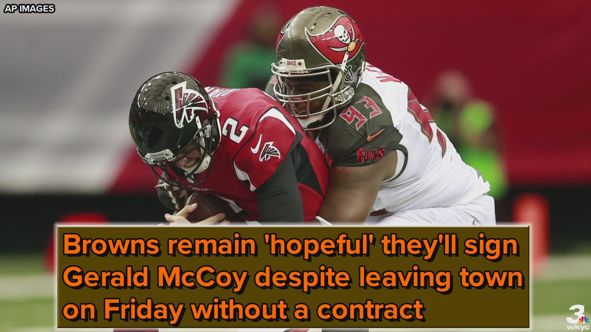 Although he is currently visiting the Baltimore Ravens, the Cleveland Browns reportedly remain 'hopeful' they'll sign Pro Bowl defensive tackle Gerald McCoy.