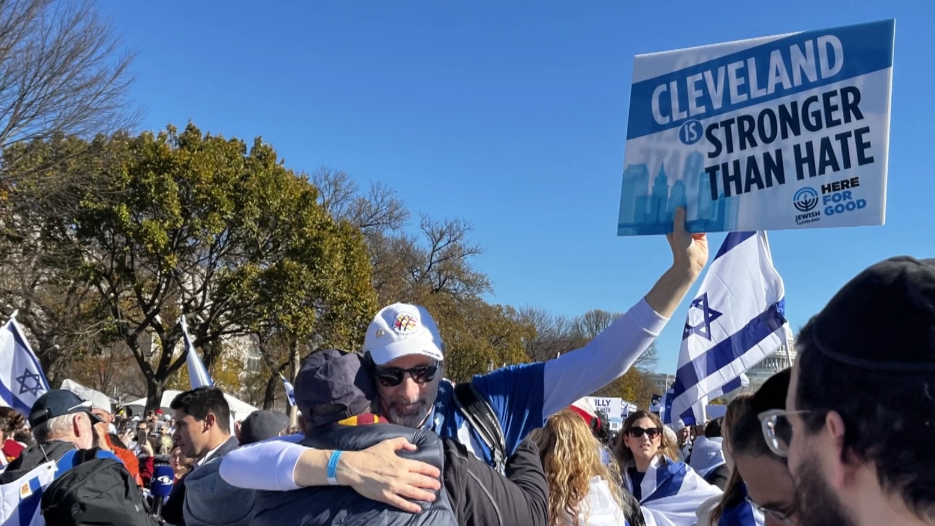 About 1,700 Northeast Ohioans made their way to the nation's capital to participate in the March for Israel.