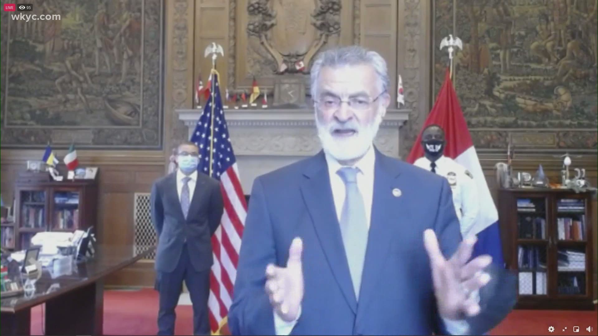 Mayor Jackson noted that there have already been 47 homicides in Cleveland this year. That is 12 more than what the city saw this time in 2020.