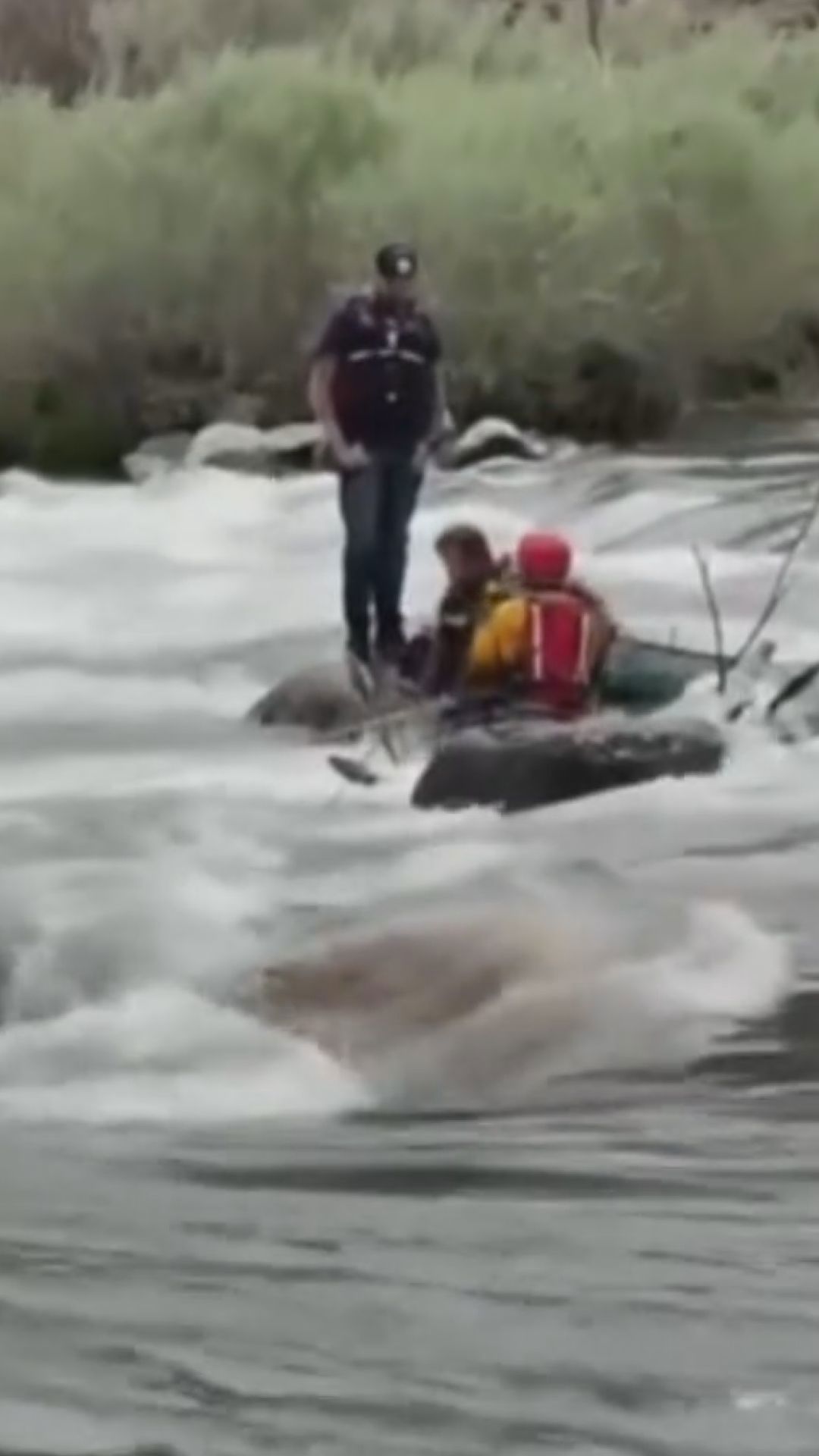 Two rescued from river after canoe gets stuck in rapid waters | wkyc.com