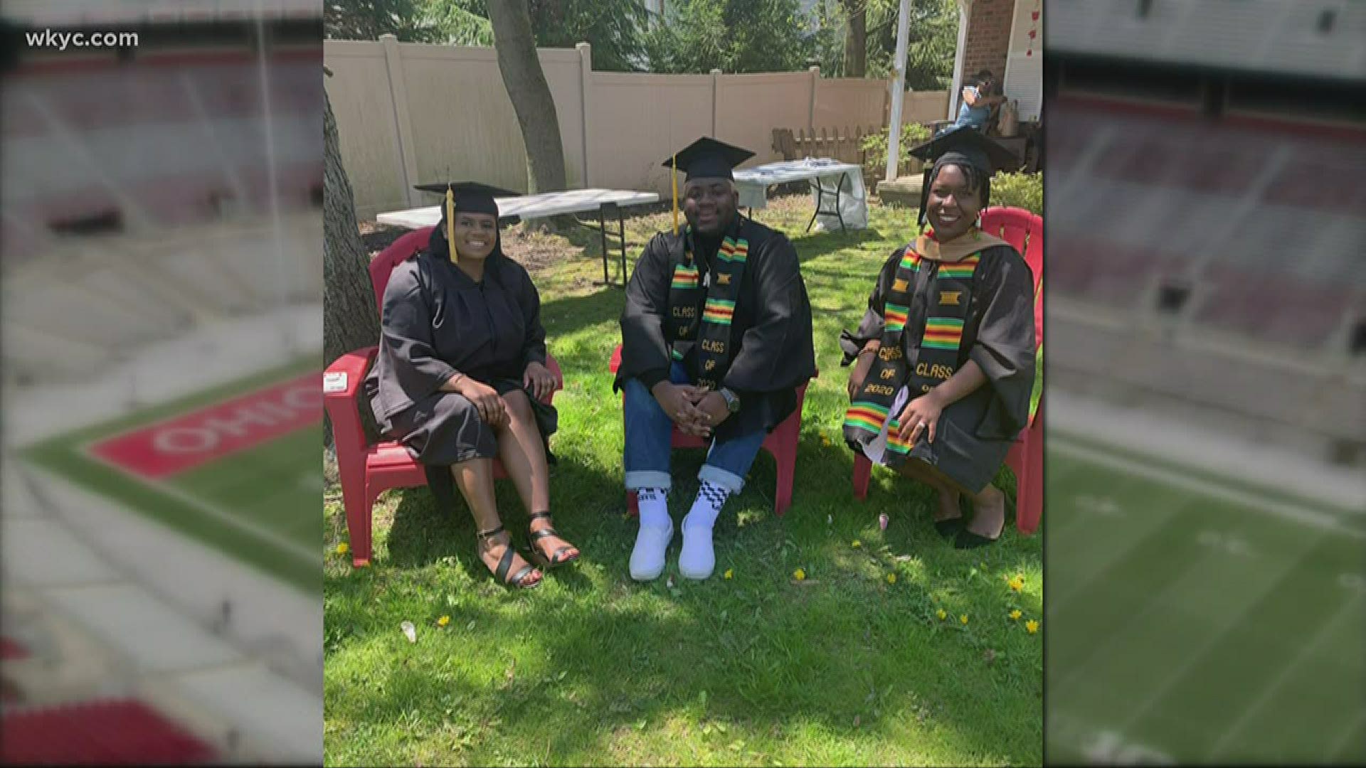 Local woman celebrates virtual graduation of three children from OSU