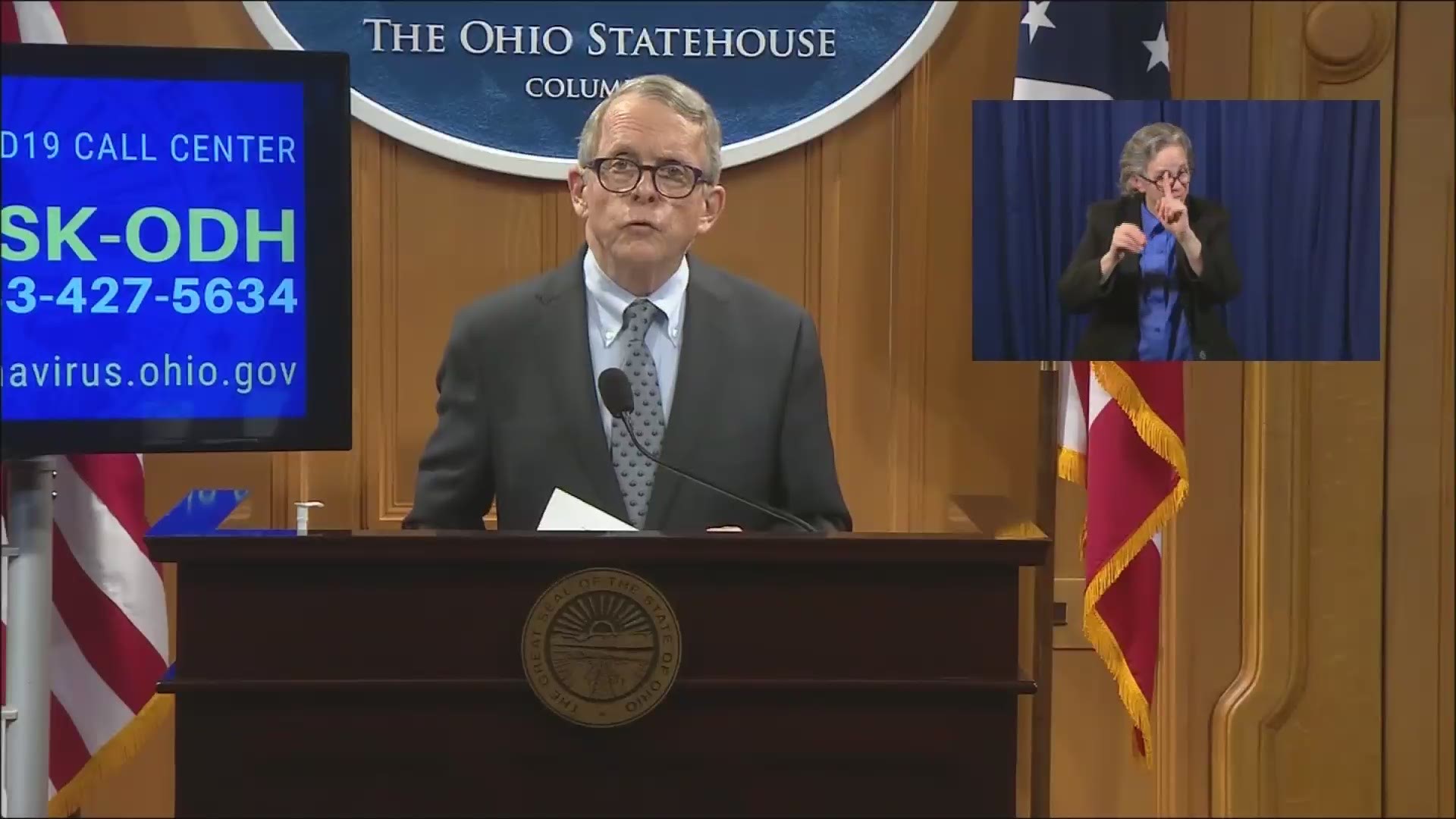 DeWine has asked each industry in the state to start putting their plans together in regard to how they would protect employees when they are allowed to open up.