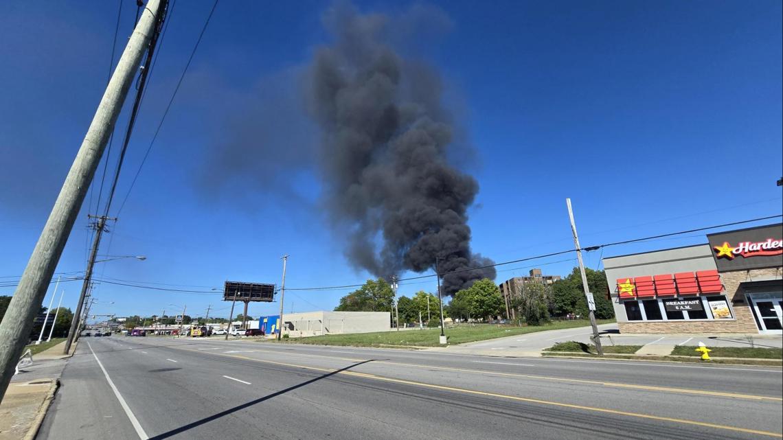 PHOTOS: Akron fire prompts evacuation amid 'unsafe hazmat situation ...