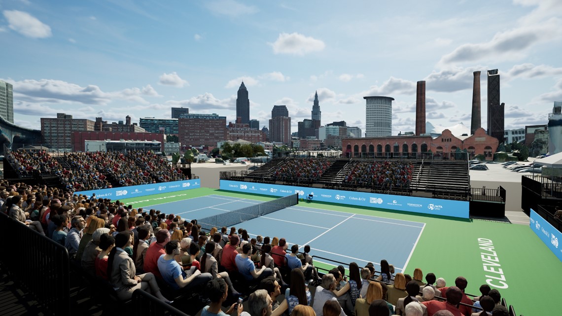 Temporary tennis stadium to be built in Cleveland