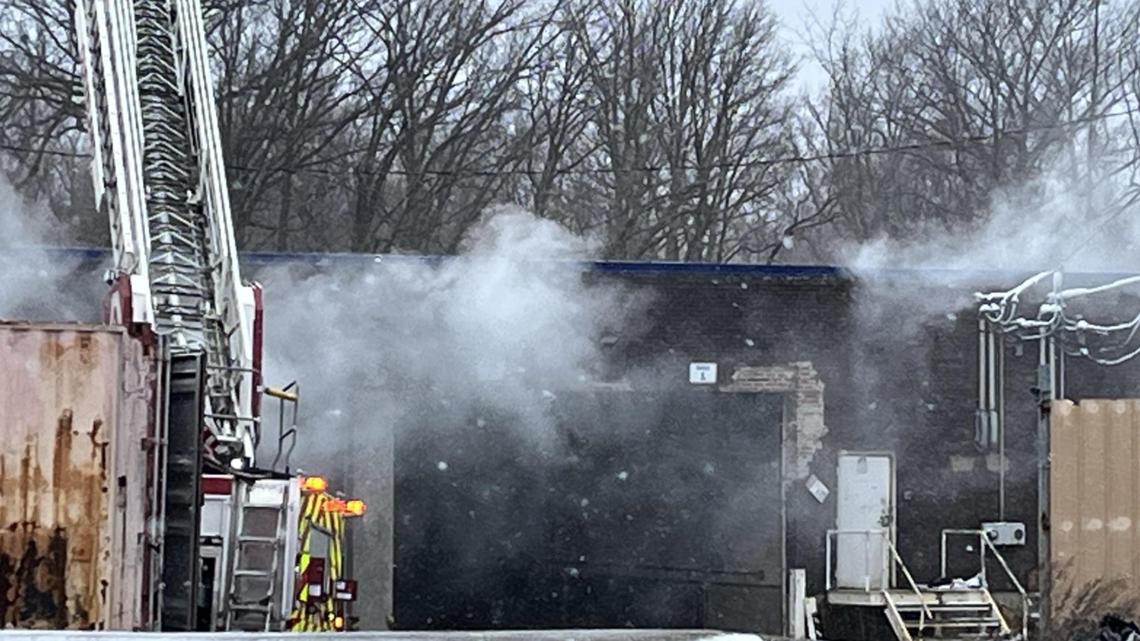 Crews battle fire at industrial building on Coit Road in Cleveland ...
