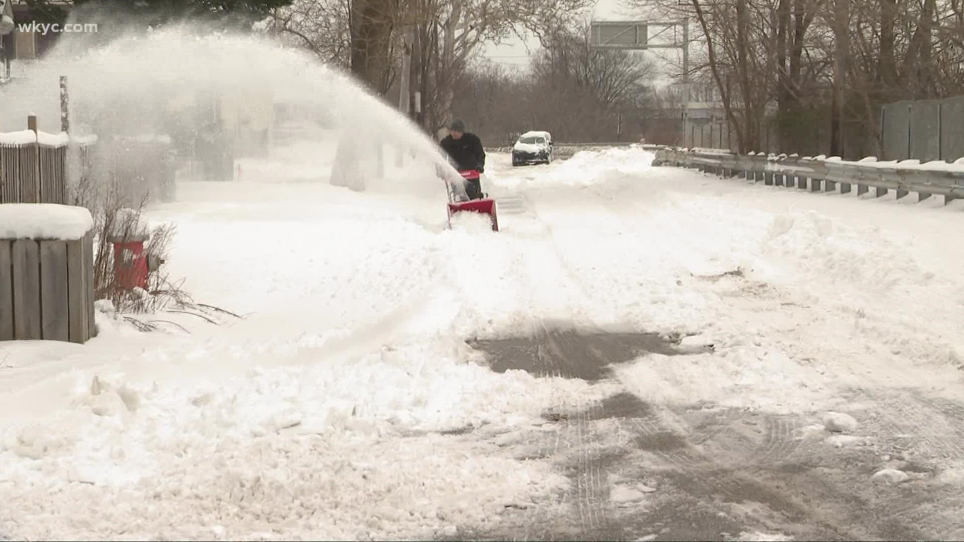 After over a foot of snow fell in parts of Northeast Ohio Sunday into Monday, many are still digging out.