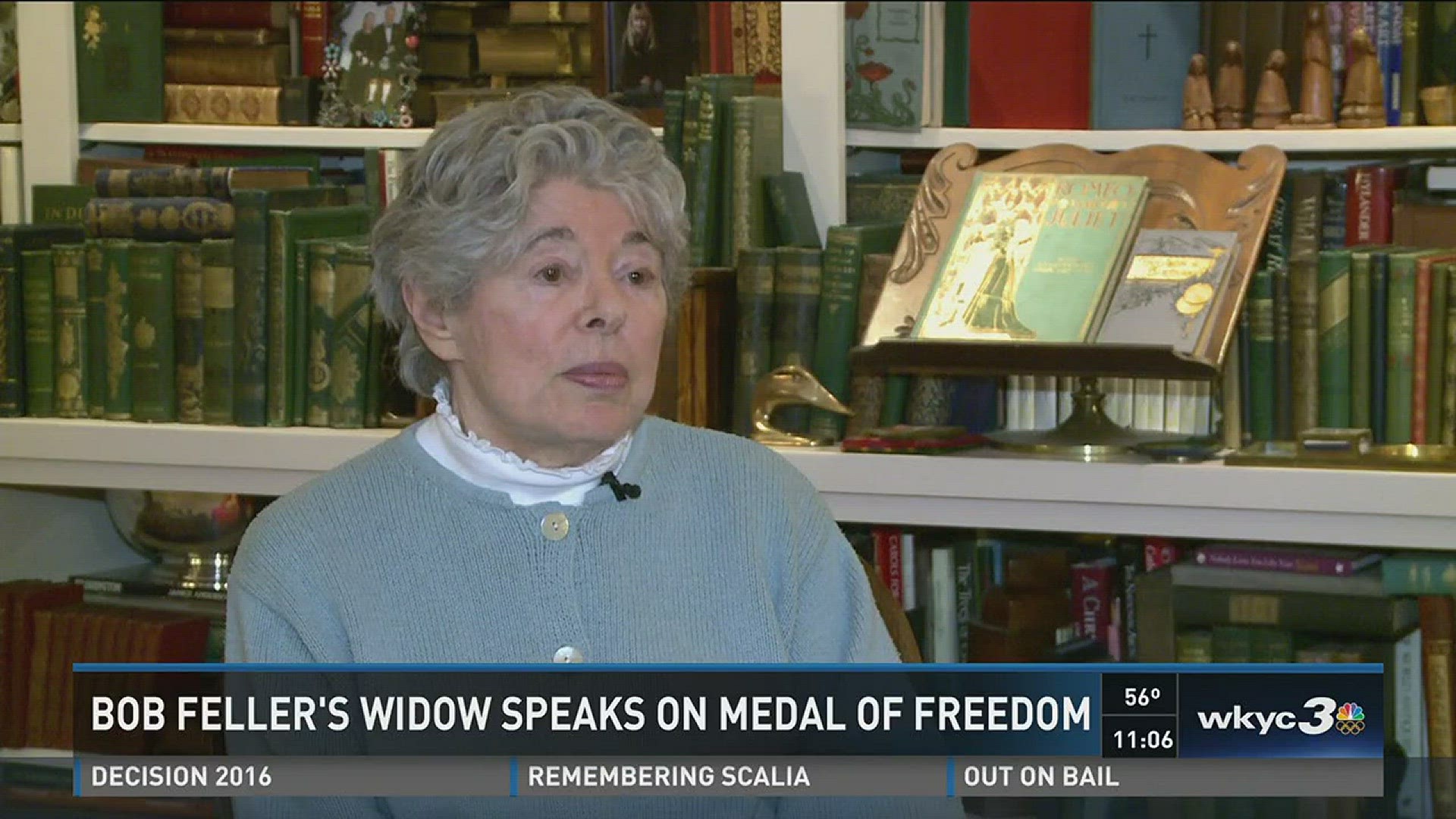 He would be so honored Feller's widow speaks about Presidential Medal of  Freedom effort