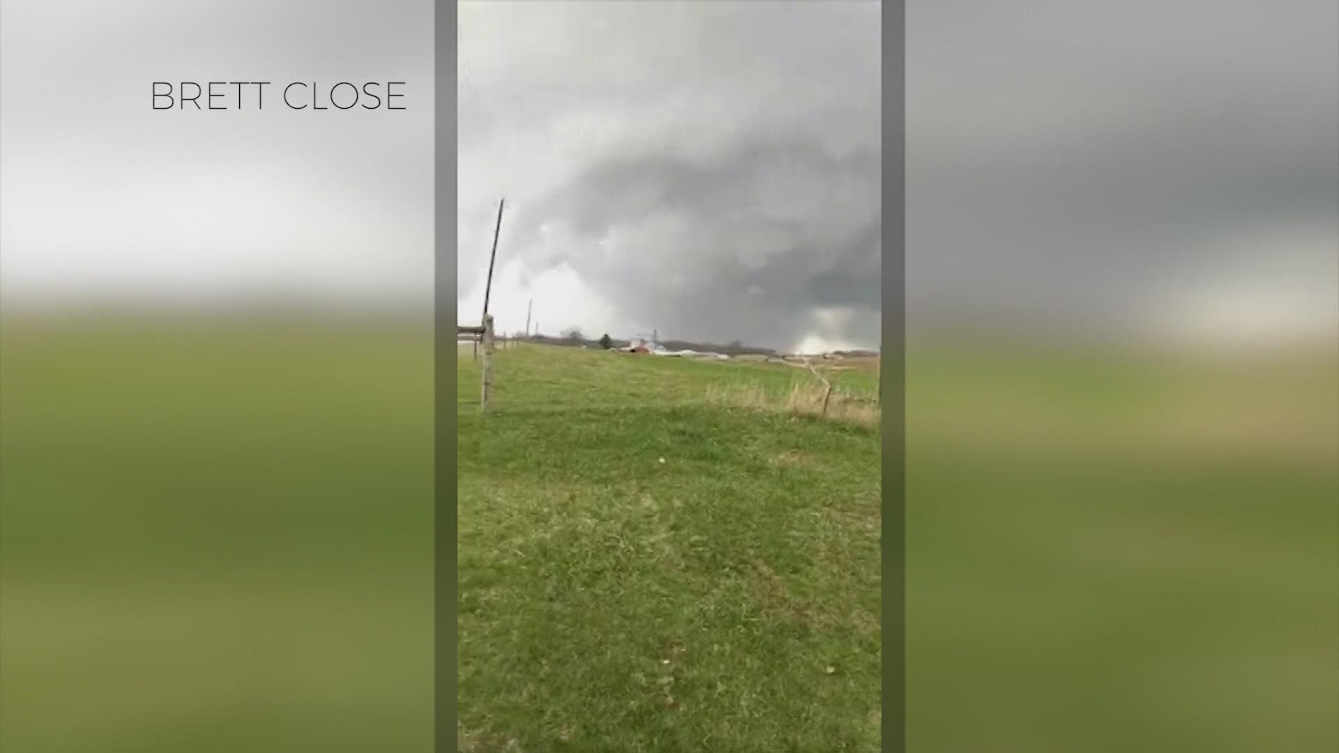 April 14, 2019: This incredible footage of Sunday's tornado in Shelby, Ohio, was captured on Facebook live by Brett Close.