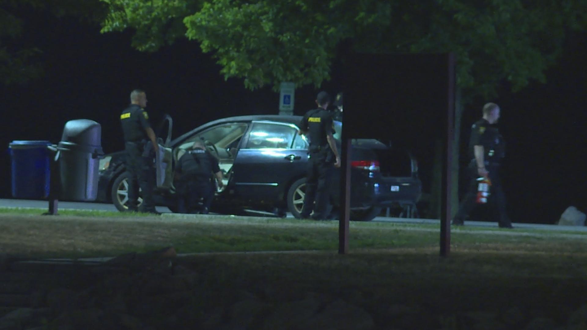 Both the officer as well as the car's driver were taken to MetroHealth Medical Center. Their conditions are not known at this time.