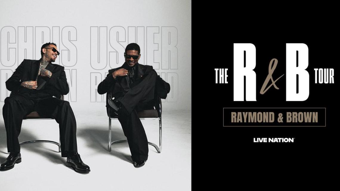 Usher, Chris Brown announce 2026 stadium tour stop at Cleveland’s Huntington Bank Field