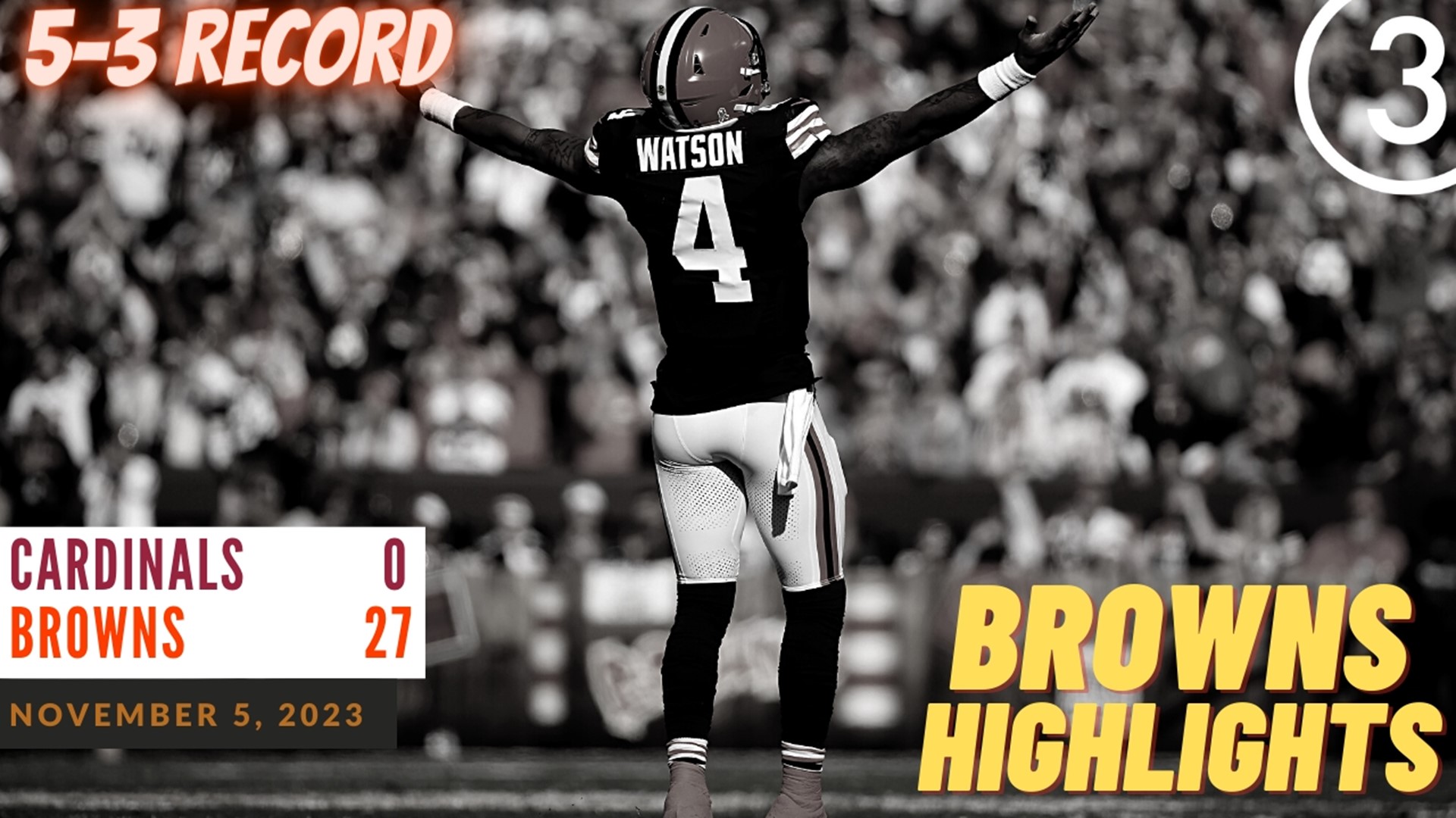 Cleveland Browns improve to 5-3 on the season with convincing win over the Arizona Cardinals