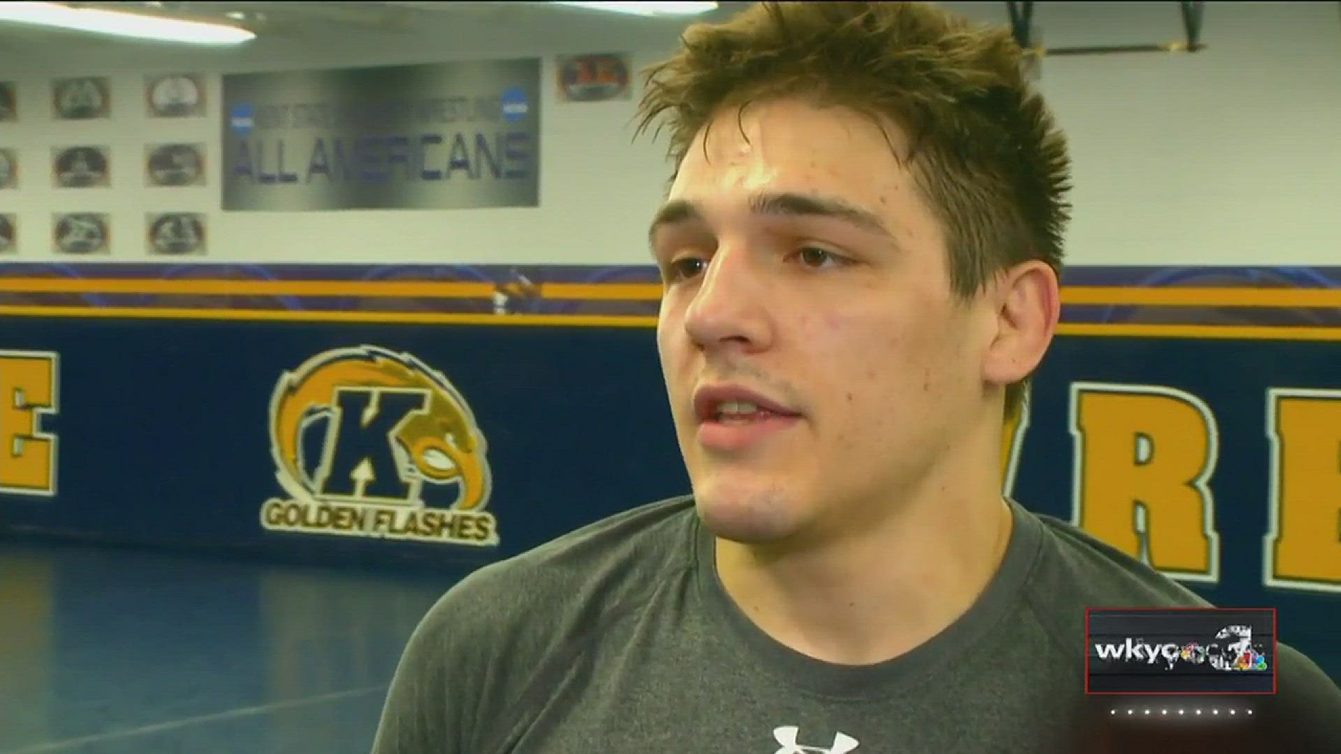 Kent State wrestler Ian Miller is chasing a national title.