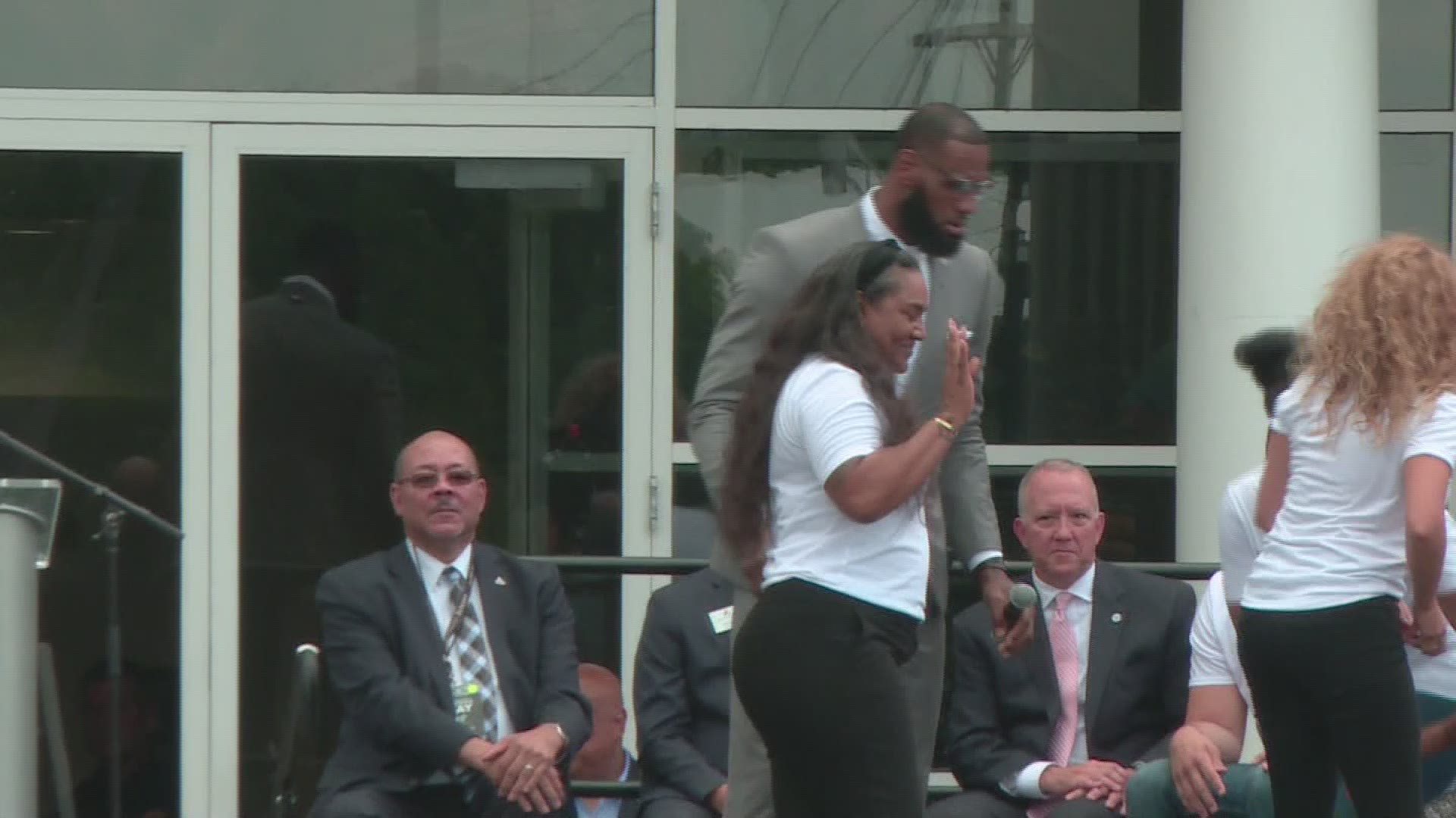 LeBron James speaks at opening of I PROMISE School in Akron