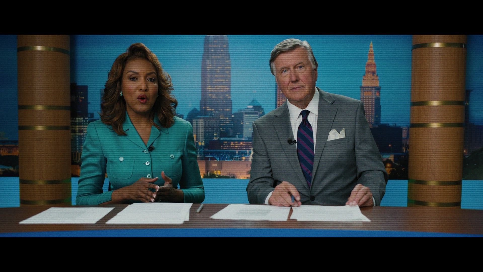 There are plenty of familiar faces in Peacock's "Shooting Stars," including former WKYC anchors Romona Robinson and Tim White.