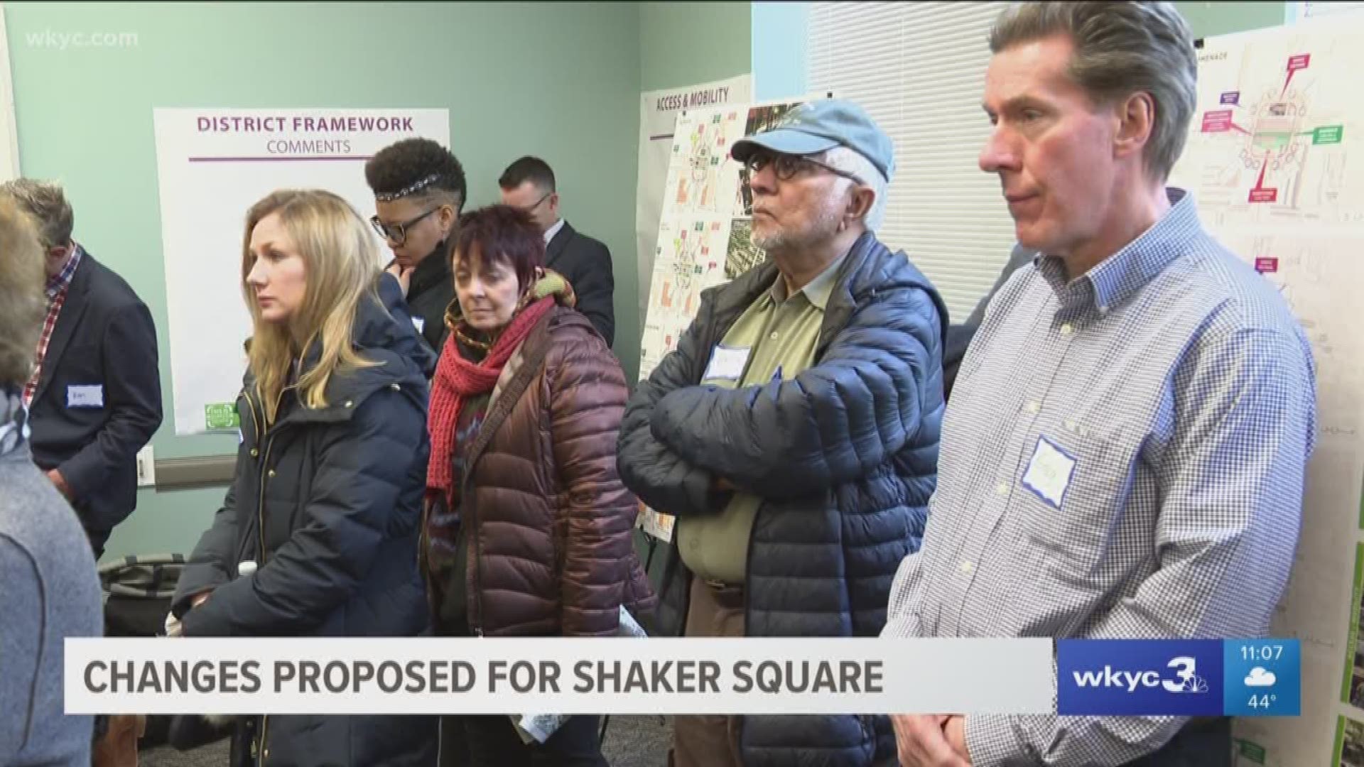 The $400,000 project would revamp Shaker Square, though two of four concept designs would remove Shaker Blvd. from the square's center. Ray Strickland reports.