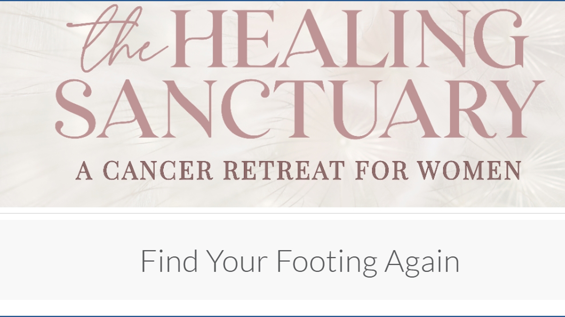 The Healing Sanctuary gives cancer survivors a place to heal beyond treatment